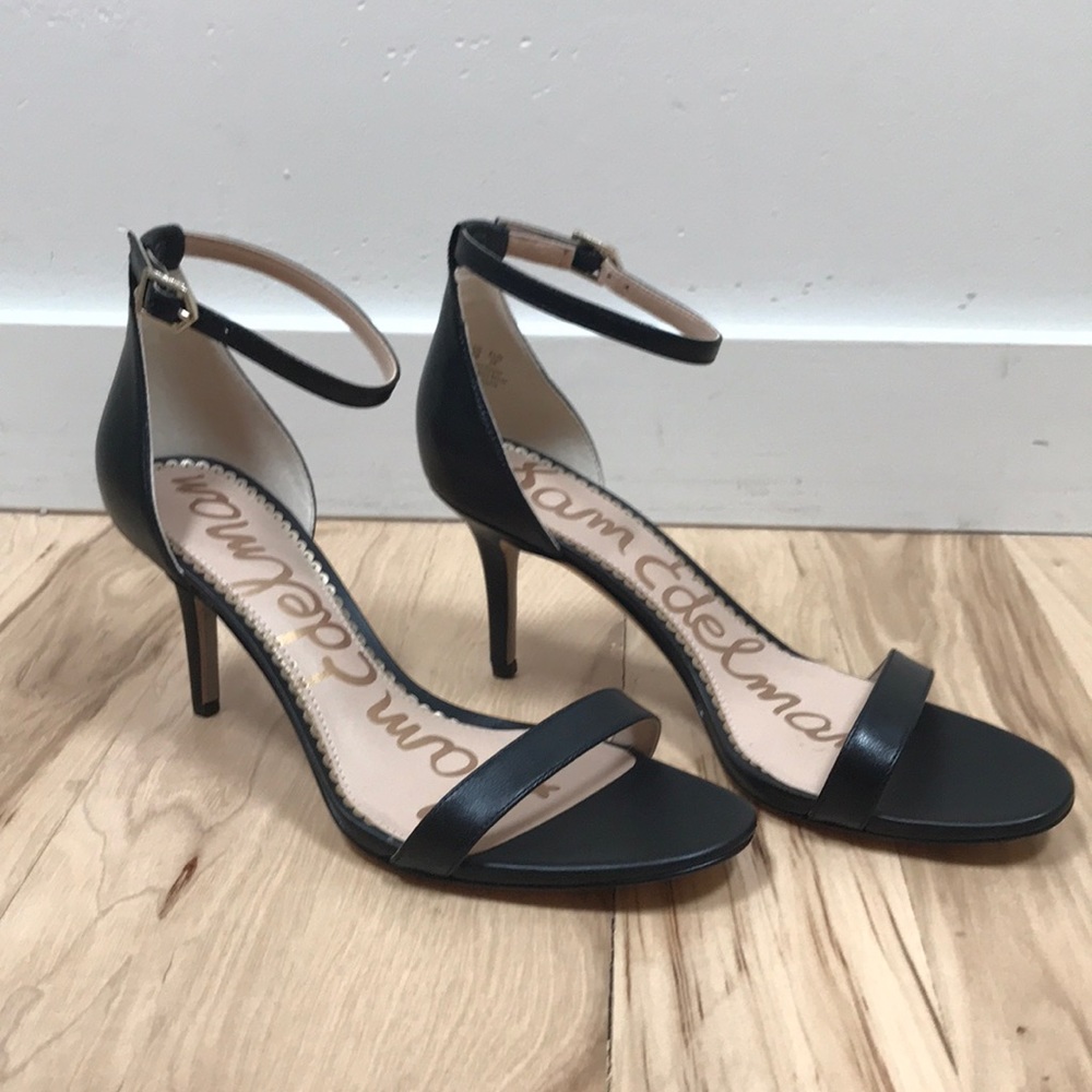 New! Sam Edleman Patti Black Strappy Heels